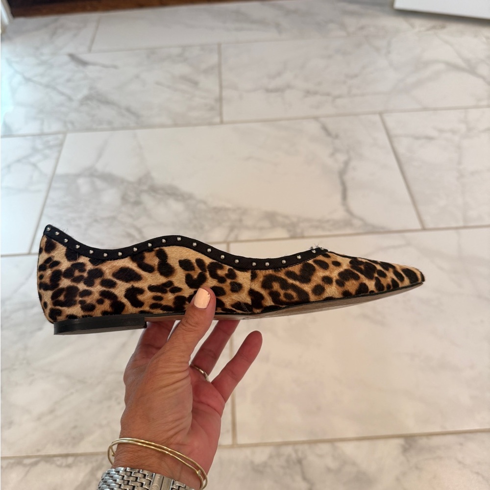 Sam Edelman Animal Print Pointed Flats - Picture 3 of 3